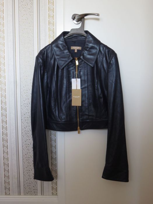 Късо кожено яке Michael Kors Collection, S - M, ново