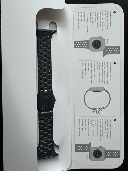 Каишка за Apple Watch 46мм, Nike Sport Band, Midnight Sky - S/M