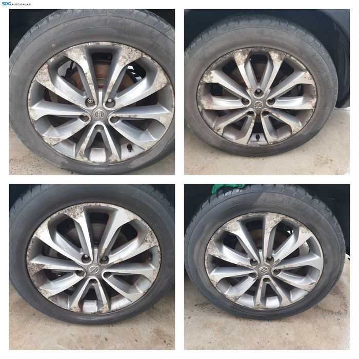 Set 4 Jante Roti Aliaj 215 55 18 R18 Anvelope Vara Dot 2023 Nissan Qashqai J10 2007 - 2013 [Q0410]