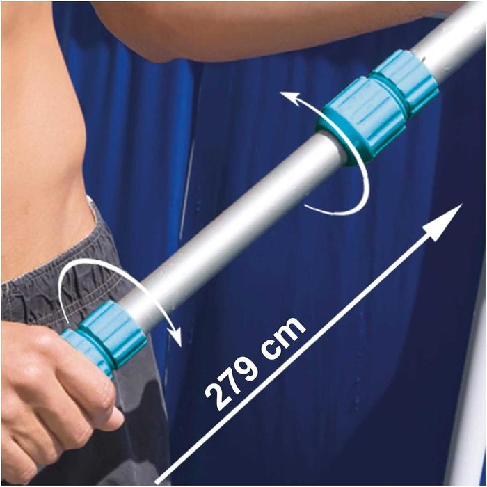 Kit curatare pentru piscina Deluxe Intex 28003, 5 piese - maner telescopic 279 cm