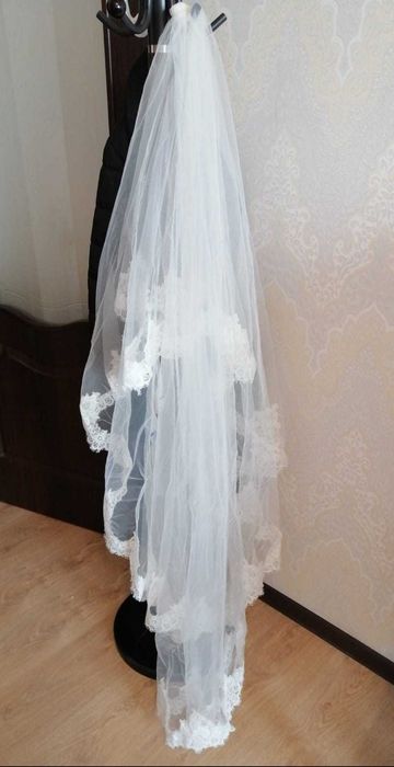 Свадебное платье и фата 24 000 тг