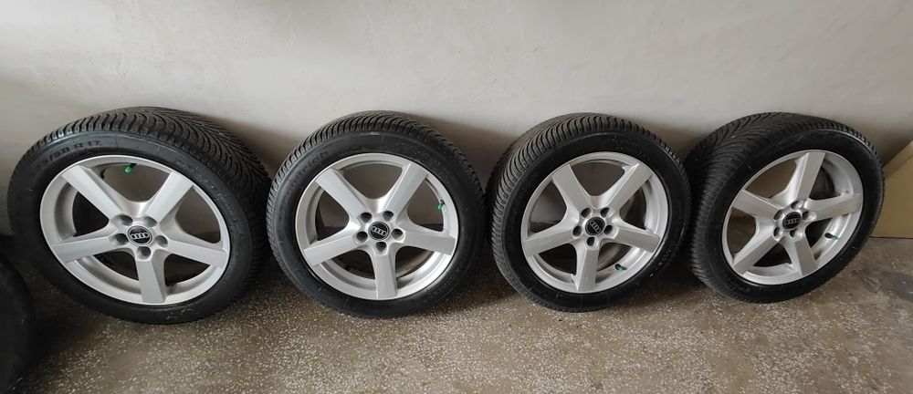 Roti R17(jante aliaj+anvelope iarna) compatibile Audi si alte marci