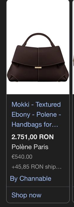 mokki polene 30 CHERRY piele nat
