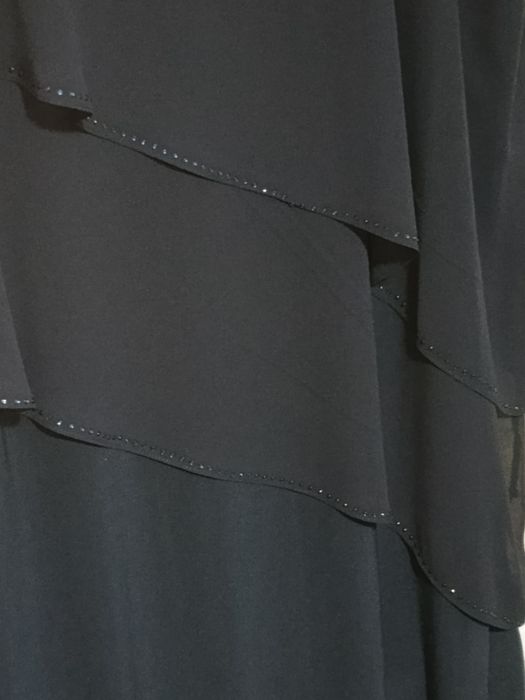 Тъмно синя тюлена рокля