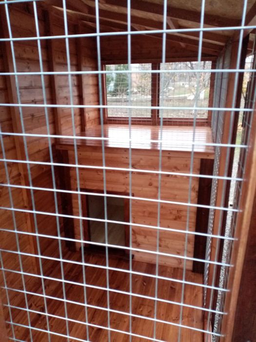 Будка с вольером.