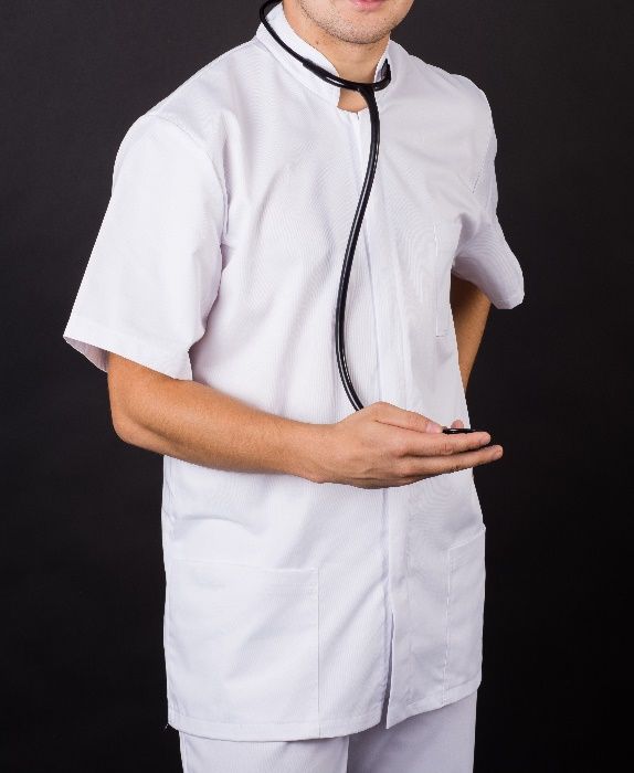 Halat med Barbatesc cu guler rusesc si fermoar ascuns ALB sau COLORAT