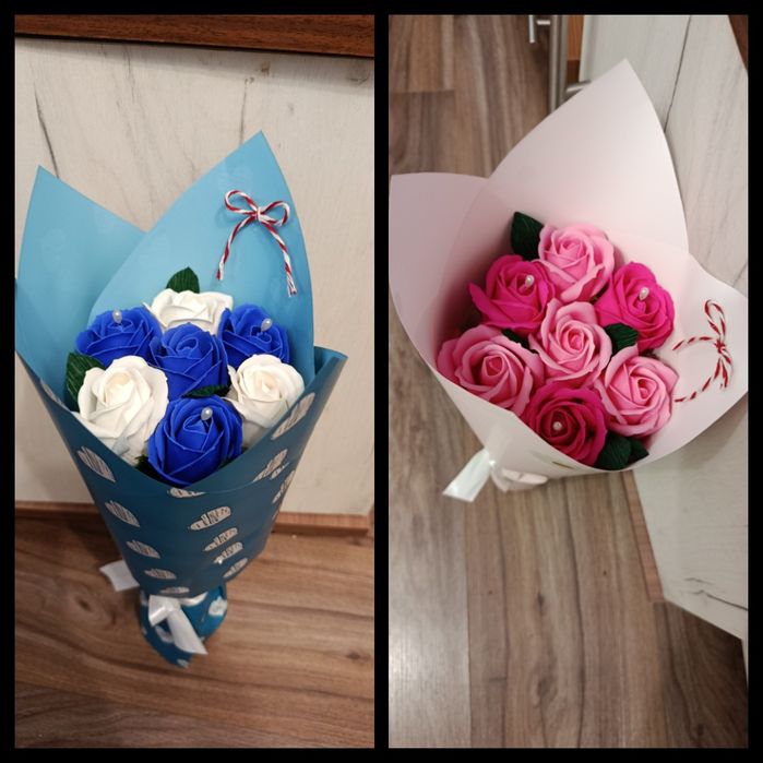 Buchet trandafiri sapun