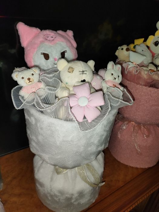 Акция !!! Букет с мягкой игрушкой.