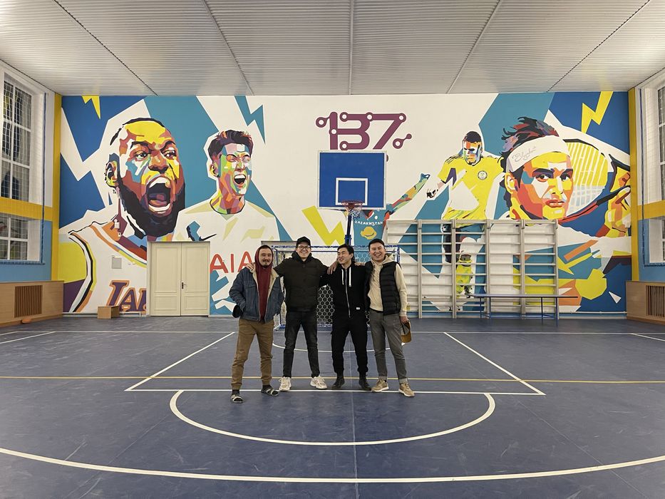 Роспись стен. Муралы. Барельеф. Граффити. Стритарт. Художник.