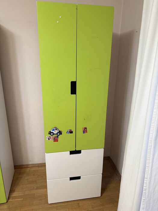 Dulap copii alb/verde