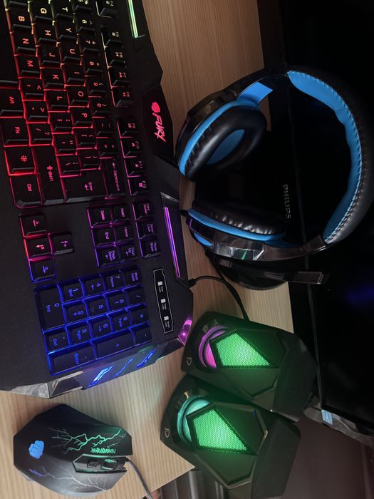 Set de Gaiming (Tastaura Fury, Mouse Fury, Caști Fury, Boxe)