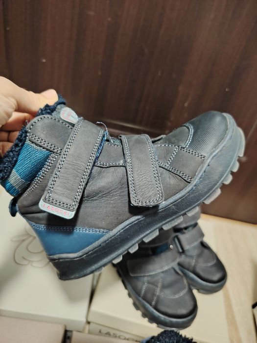 Топли детски боти естествена кожа