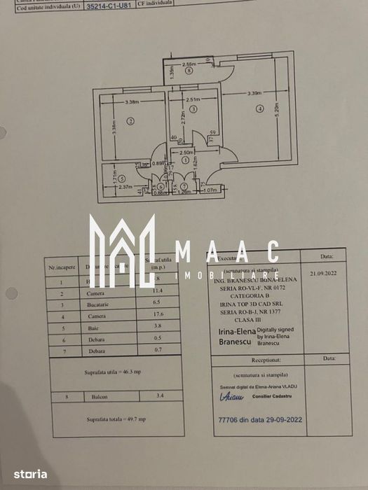 Apartament 2 camere de vânzare | Râmnicu Vâlcea, Ostroveni