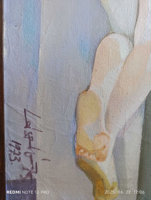 Tablou, nud cu spatele