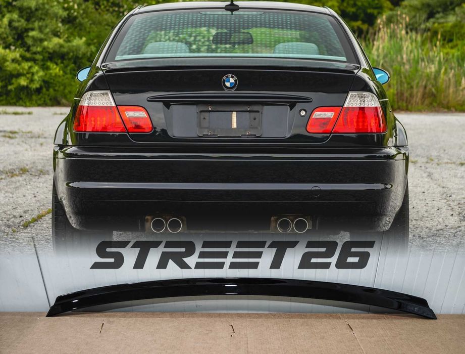 Eleron Lip Portbagaj BMW Seria 3 E46 (1998-2005) Negru lucios