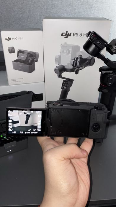Sony ZV e-10, rs 3 mini, mic mini