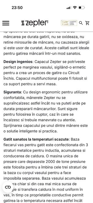 Vas Zepter 12 l, 28 cm diametrul. Preț redus de la 3200