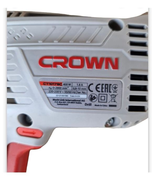 CROWN дрель-шуруповерт CROWN CT10179C