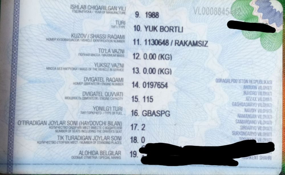 Gaz 53 Dakment sotiladi