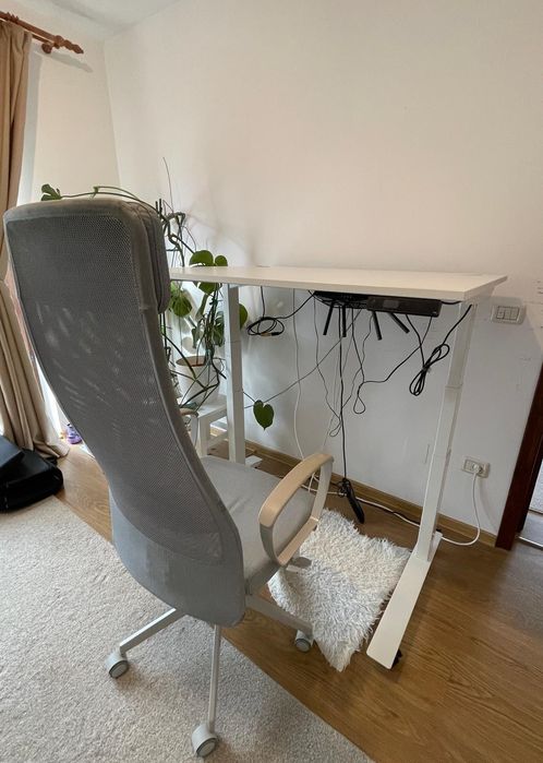 Birou electric Fully Jarvis 120x80 – reglabil pe înălțime, memorii