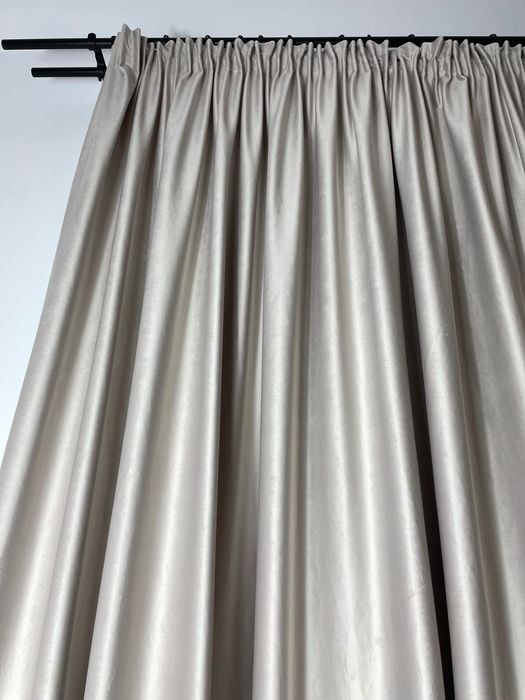 6,5 metri draperie catifea grej 95% blackout premium