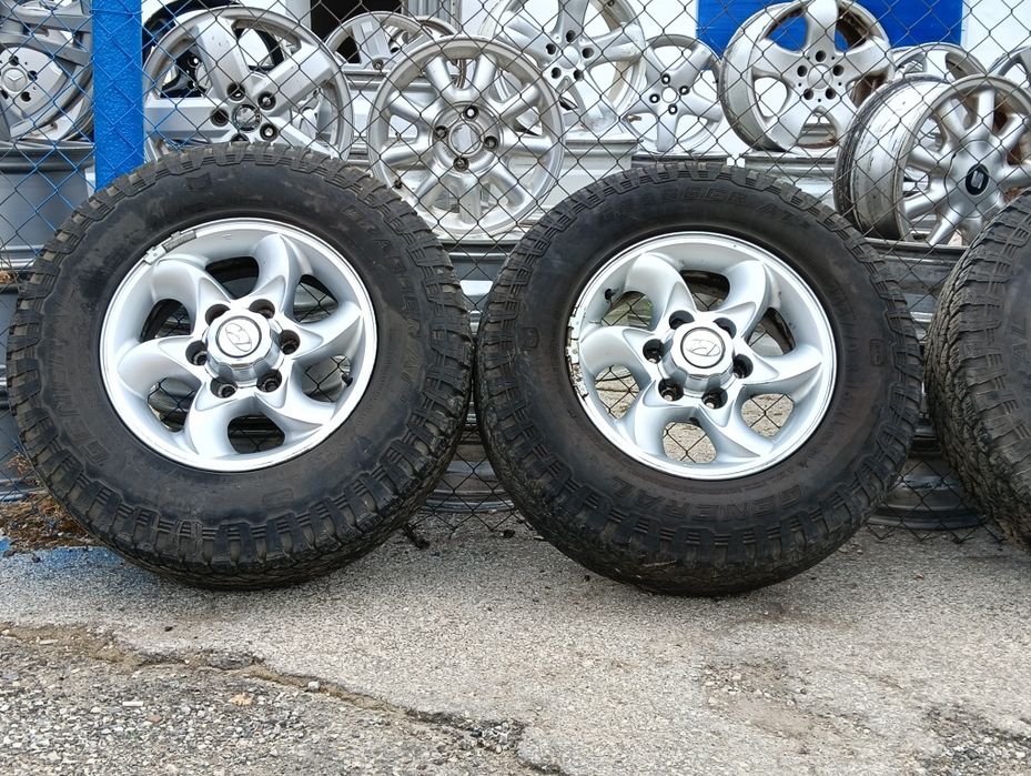 16" джанти Hyundai Terracan 6x139.7 + гуми 245/70R16 Grabber AT3 джип