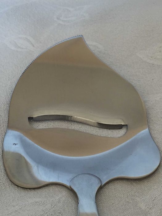 Нож / слайсер/  шпатула за сирене с керамична дръжка Elesva Delft blue