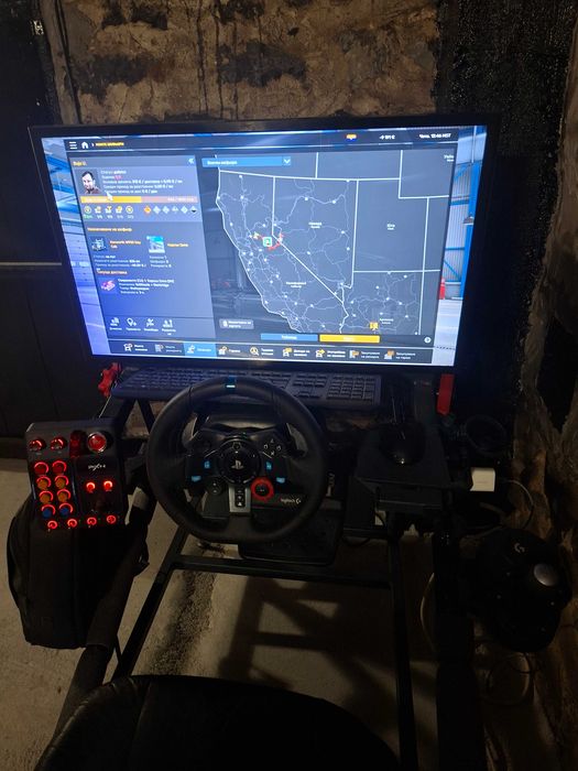 Cockpit +G29+PNX Button box+Samsung 32 LED