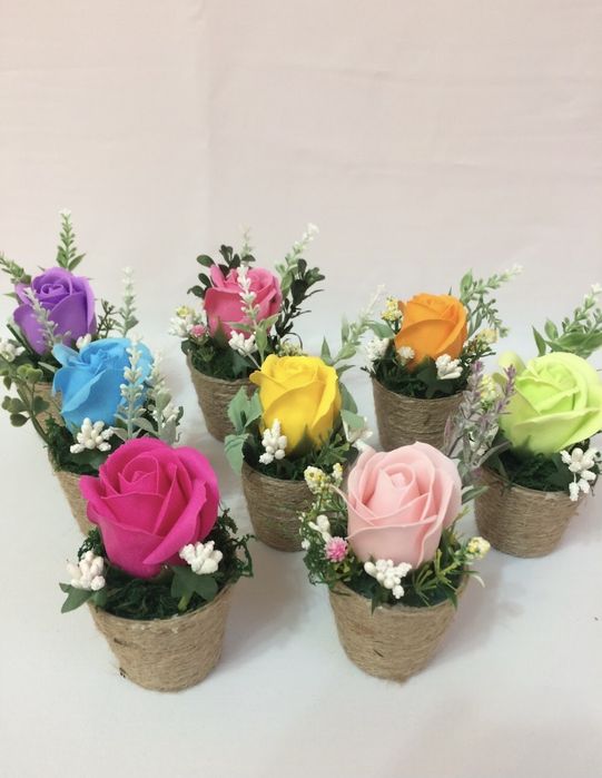 Martisor cu trandafir de sapun