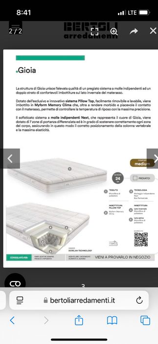 Матрак Dorelan Gioia