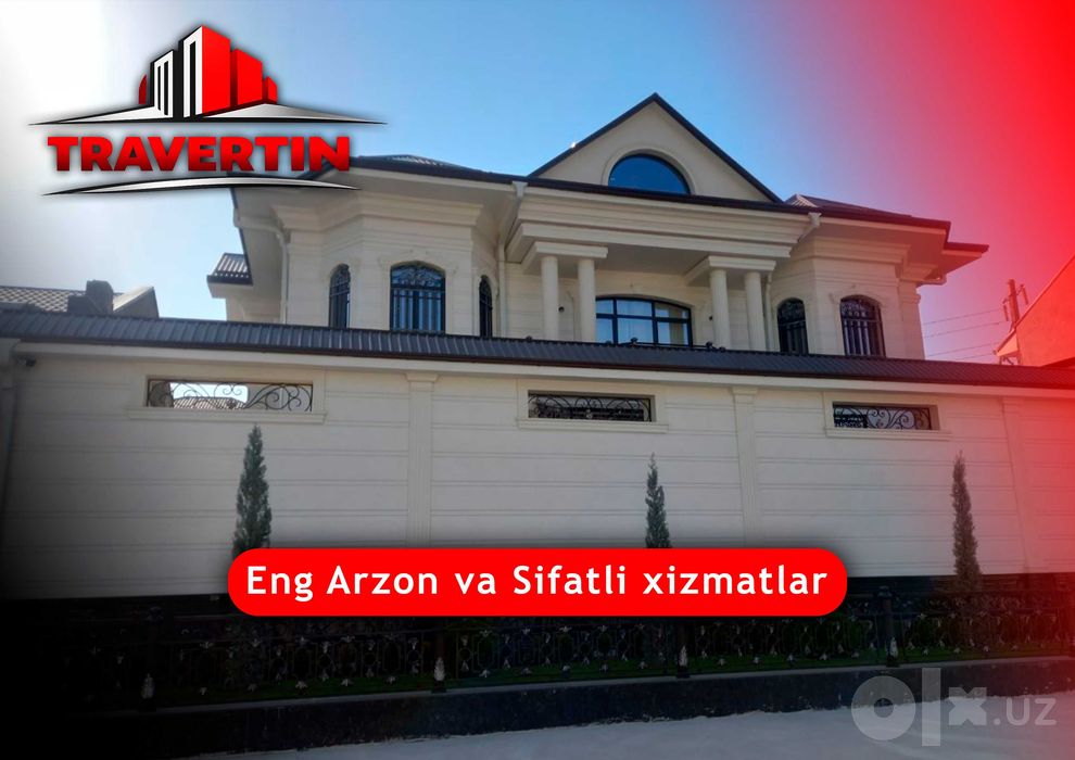 Milano Travertin Marmarino Barelyef Fasad Toshkent