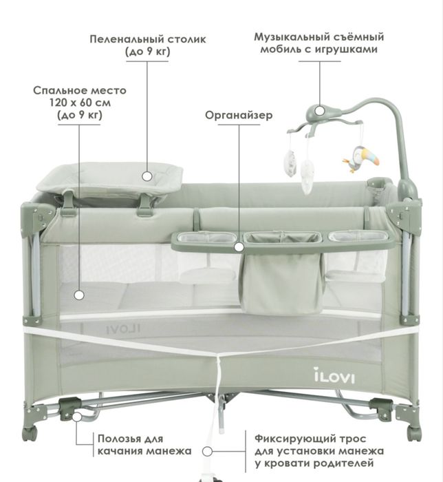 Кроватка манеж для детей