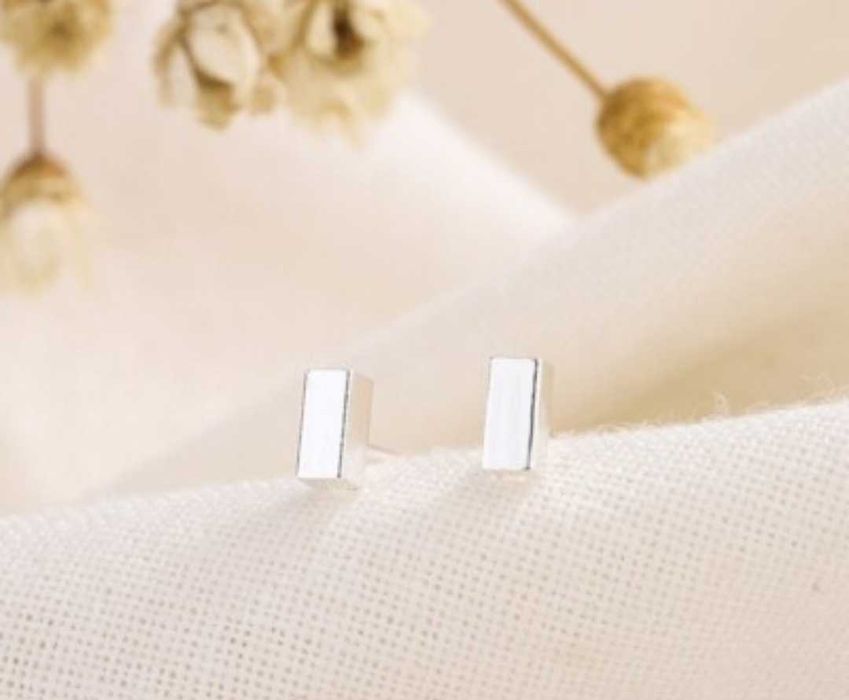 серьги гвоздики пусеты серебро 925