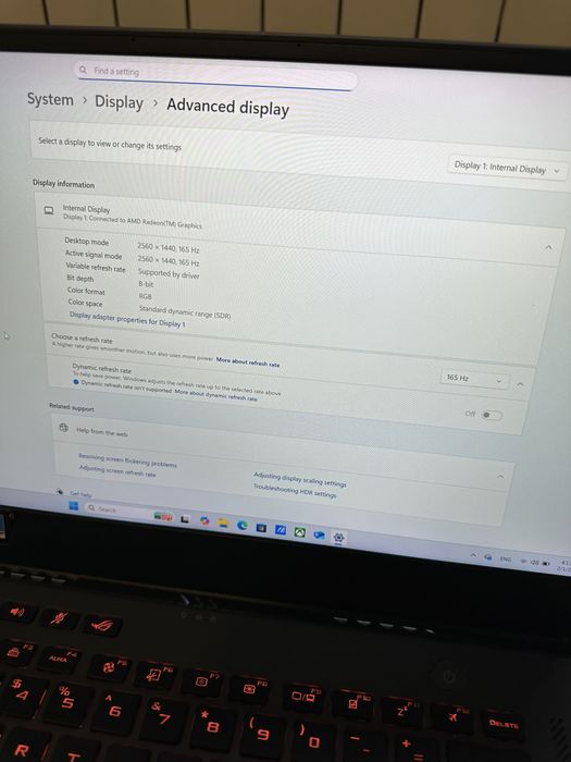 Laptop ASUS ROG Zephyrus G15 GAMING 2K 165Hz | RTX 3070 Ryzen 9