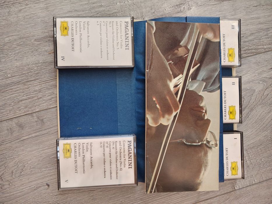 Set 5 casete concert  vioară Paganini