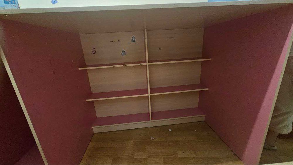 Кровать-чердак детская, со ступеньками