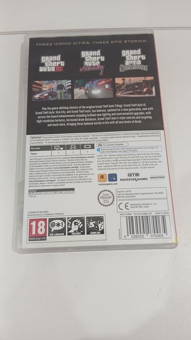 Gta trilogy       нинтендо свич игра