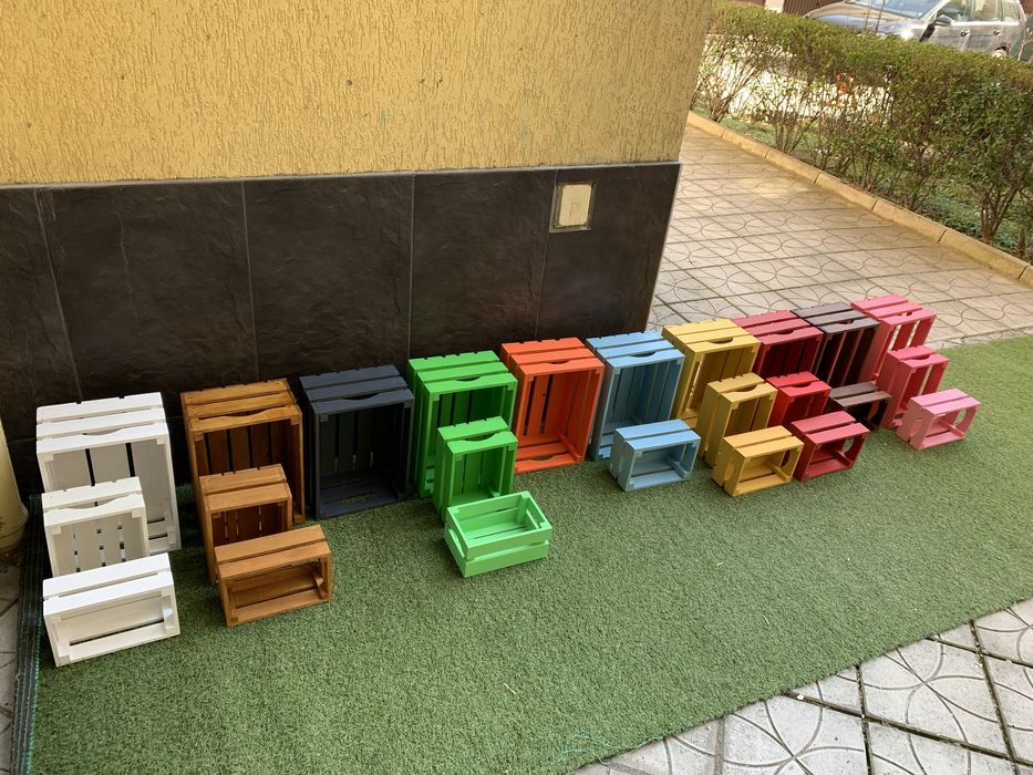 Декоративни дървени щайги