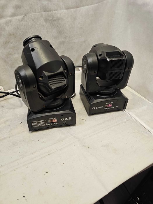 Set 2 Mini Moving Head LED Spot - Proiectoare Lumini Scena, DJ, Party