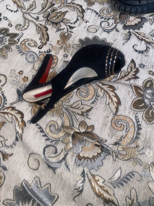 Замшевые туфли натуралка