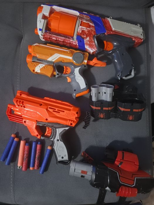 Nerf бластеры 4 шт