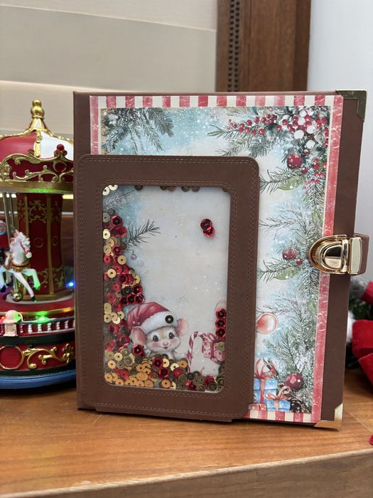Коледно албумче за снимки с шейк корица