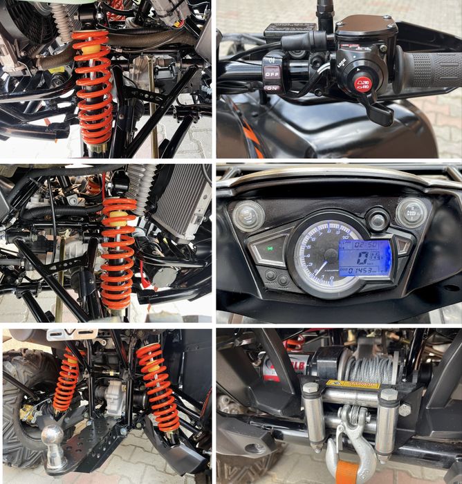Atv Acces Motor Shade XTreme 650cc 4x4 2022 EFI / IRS / Face-Lift / Long / 1453 km  / Recent adus din Germania / stare Nouă ! (Cf moto , tgb,yamaha)