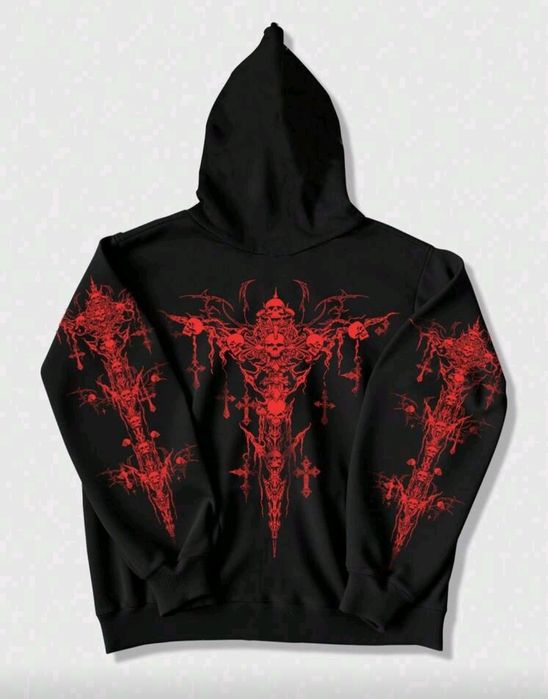 Нов Суитчър худи пънк Street яке горнище с Качулка и Цип, Есен/Зима L