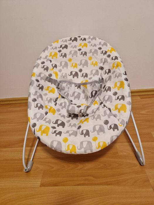 Balansoar copil din material textil, imprimeu elefant