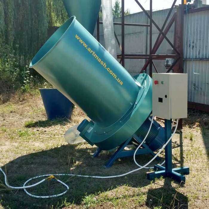 Tocator industrial de paie baloti CU CICLON inclus 18.5 kW 1000kg/h