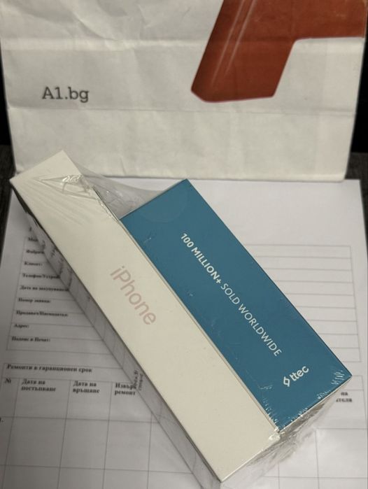 ***ЗАПЕЧАТАН 128GB iPhone 15 and ttec Гаранция от A1 до 2027 Pink