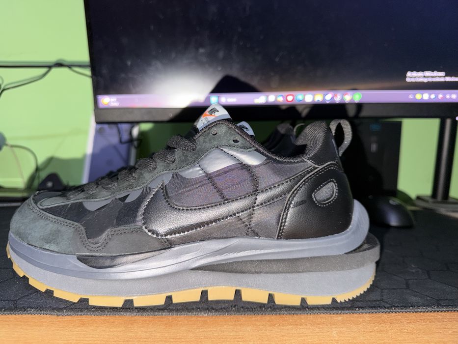 Маратонки Nike x Sacai VaporWaffle Black Gum