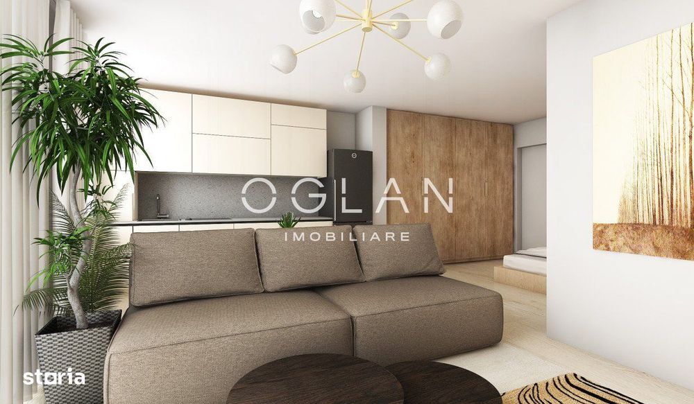 Garsoniera tip Studio finisata la cheie, bloc cu lift,  Calea Surii Mi