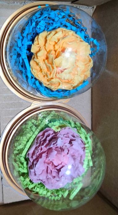 Цветы в куполе . Мыло ручной работы.